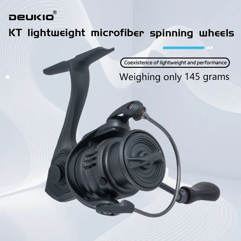 Abu Garcia Reel Max - DEUKIO Leichte Spinnrolle Angelrolle Übersetzungsverhältnis 5,2:1
