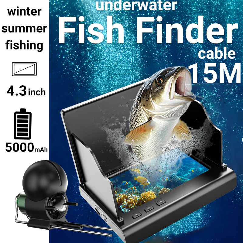 Fishing Depth Finder - 4,3 Zoll Eisfischereikamera Fischfinder 1080P HD