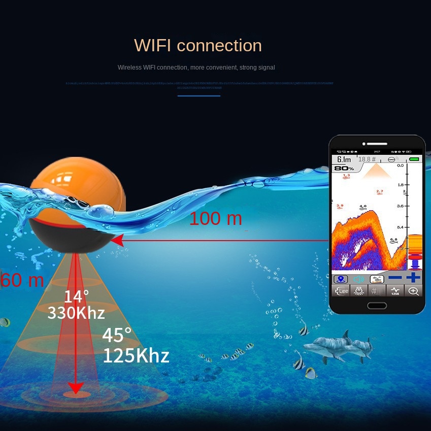 Neuer Dual-Frequenz Smart WiFi – Fish Finder Bewertung und Preis