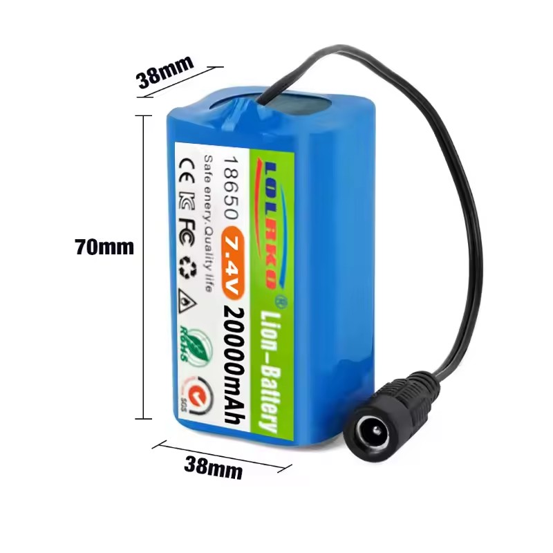 7,4V 20000mAh Akku mit USB-Lad – Fish Finder Charger Bewertung und Preis